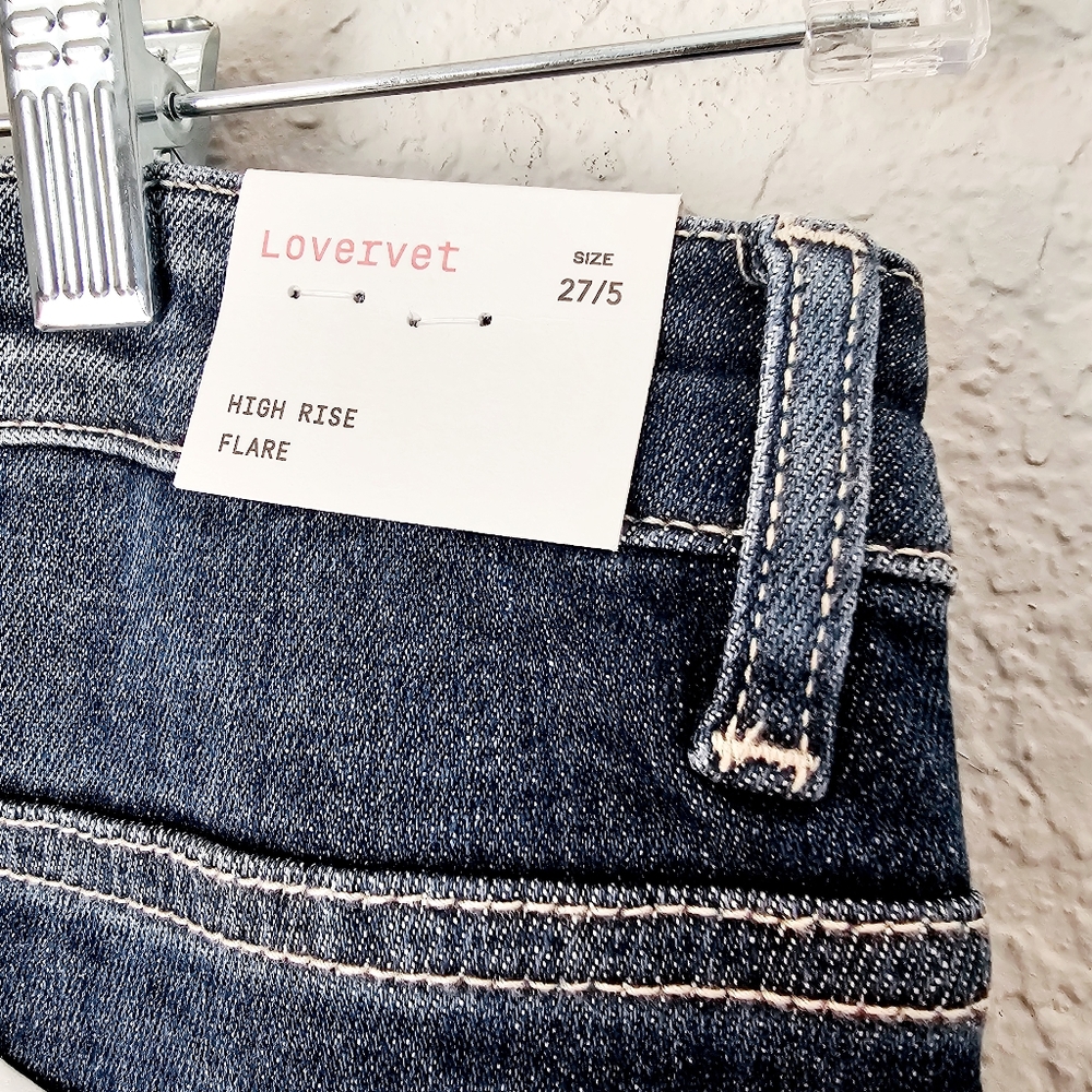 Lovervet (Vervet by Flying Monkey)  Distressed Flare Jeans Size 5(27) - Picture 15 of 15